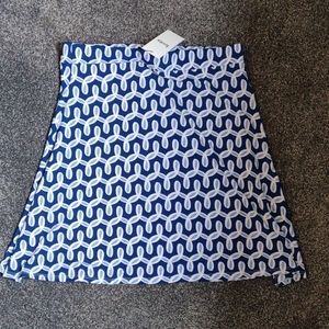 Blue and white skirt